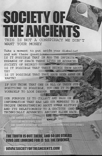 The brochure being handed out by demonstrators in Times Square on June 15, 2007