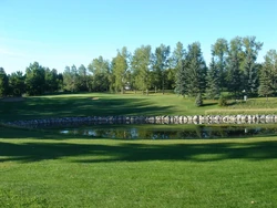 Water hazard on the course