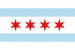 Official flag of Chicago