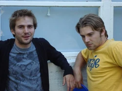 Rob and his brother Jason, from his MySpace page.