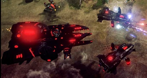 Two venoms[1] (right) supporting a Nod Support Crawler