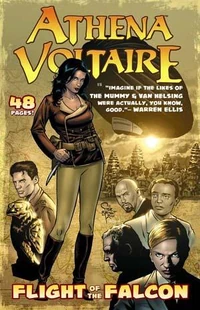 Cover to Athena Voltaire: Flight of the Falcon #1 (Ape Edition)