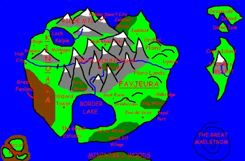 This of Drakace Island and the smaller ones to the east