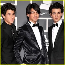 The Jonas Brothers - Kevin-left, Nick-Right, and Joe Jonas-Center.