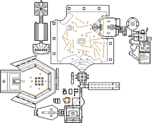 Automap view of MAP15: Bulls on Parade from the first release