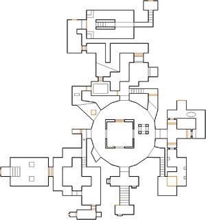 Automap view of MAP06: The Round Crossroads