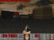 Wrong sky in Doom II MAP12 after passing through MAP11.