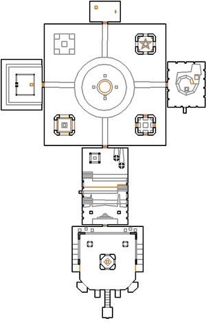 Automap view of MAP13: Last Look at Eden