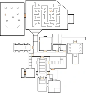 Automap view of MAP10: Chambers of War
