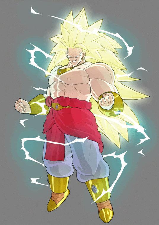  causing Broly to become blood lusted and turn Legendary Super Saiyan 3.