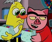 Spanky persuades Wooldoor to steal candy from the mall.