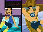 Hero's younger and older selves.