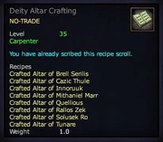 Deity Altar Crafting