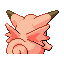 Imagen posterior de Clefable en la tercera generación