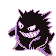 Imagen de Gengar en Pokémon Rojo y Azul