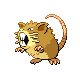 Imagen de Raticate hembra en Pokémon Platino