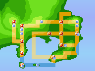 Localización de la ruta 12 en Kanto