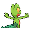 Imagen posterior de Treecko en la tercera generación