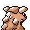 Imagen posterior de Kangaskhan en la primera generación
