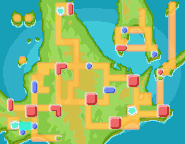 Localización de la ruta 201 en Sinnoh