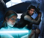 Arte de portada de Leia y Han Solo