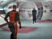 Darth Bandon se prepara a enfrentar a Trask Ulgo.