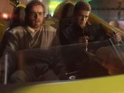 Anakin y Obi-Wan rastrean a un cazarecompensas.