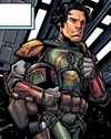 Jango, en armadura Mandaloriana completa, justo antes de la Batalla de Korda 6.