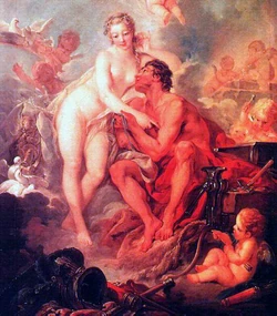 Visita de Vênus a Vulcano, de François Boucher (1754)