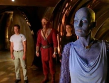 The Monarch (possessing Zhaan) and her replicant "aggregates".