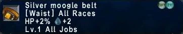 Slver Moogle Belt