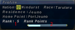 Rank Points Menu