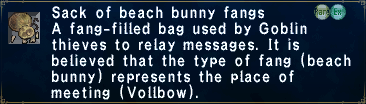 Bunny Fang Sack