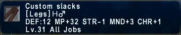 Custom Slacks