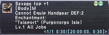 Savage Top +1