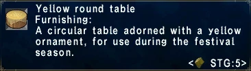 Yellow Round Table
