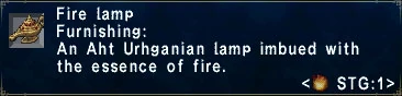 Fire lamp