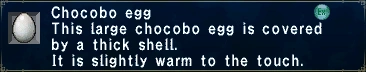 Chocobo Egg (Slightly Warm)