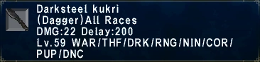 Darksteel Kukri