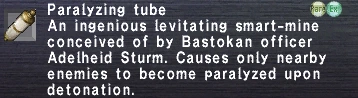 Paralyzing Tube