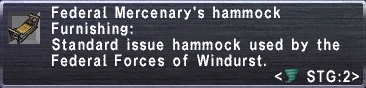 Federal Mercenary's Hammock