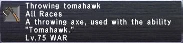 Throwing Tomahawk