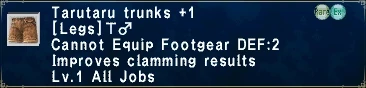 Tarutaru Trunks +1