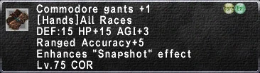 Commodore Gants +1