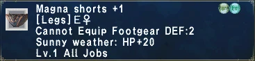 Magna shorts +1