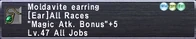 This user is 1/1 on obtaining the Moldavite Earring.