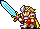 A Knight using the Ultima Weapon