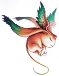 Art of Carbuncle from Final Fantasy Tactics Advance