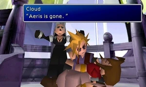 Cloud, Aerith and Sephiroth