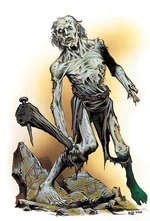 A humanoid zombie.